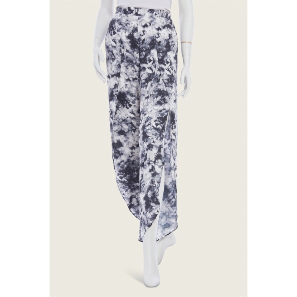 NWT Peyton Jensen Evereve Whitney Tie Dye Slit Leg Pant Sz S